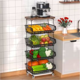 Heavy Duty 5-Layer Fruit Basket Kitchen Organizer & Storage