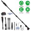6in Cordless Pole Saw 7.4FT Maximum Extendable Length 35FT/S Speed Electric Pole Chainsaw 2Pcs 1.5Ah Batteries And Charger Included For Pruning Trimmi