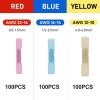 300Pcs Heat Shrink Butt Connector Solder Seal Wire Sleeve Connector Waterproof Insulated Electric Butt Splice Wire Terminals for Marine Trailers Cars