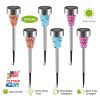 6Packs Solar Garden Lights Outdoor Solar Pathway Lights IP44 Water-resistant Landscape Lights 8Hrs Lawn Lamps for Yard Driveway Walkway