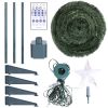 5.9FT 234Pcs LED Lights Collapsible Christmas Tree Light with Remote App Control IP65 Waterproof Customized Multi-Color Mode Timer Setting Work with A