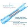 300Pcs Heat Shrink Butt Connector Solder Seal Wire Sleeve Connector Waterproof Insulated Electric Butt Splice Wire Terminals for Marine Trailers Cars