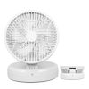 Quiet Table Fan 90° Foldable Desk Fan with 4 Wind Speeds Type-C Rechargeable Wall-Mounted Fan Portable Desktop Fan for Home Bedroom Kitchen Office Out