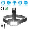 Rechargeable Motion Sensor Headlamp 9 Light Modes Hand Wave Headlight Phone Charging Torch Flashlight for Fishing Running Camping Hiking