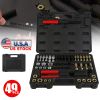 49Pcs Thread Chaser Set Thread Restorer Kit Thread Chaser Repair Tool Kit Includes 24 Rethreading Dies 22 Rethreading Taps 3 Thread Files