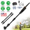 6in Cordless Pole Saw 7.4FT Maximum Extendable Length 35FT/S Speed Electric Pole Chainsaw 2Pcs 1.5Ah Batteries And Charger Included For Pruning Trimmi