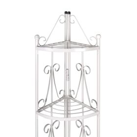 Corner Plant Rack White