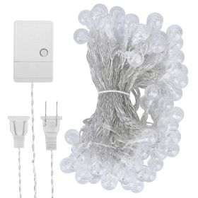 32.8Feet Globe String Lights 100 Ball LED Fairy Lamps IP44 Waterproof Decorative Lights with 8 Lighting Modes for Garden Lawn Patio