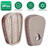 2Pcs 6001 Filter Cartridges Replacement 6001 Organic Vapor Cartridge for Gas Respirator Fit for 6200/7501/7502/6502/6800