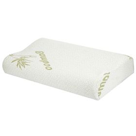 Bamboo Memory Foam Sleep Pillow Contoured Cervical Orthopedic Pillow Neck Support Breath Pillow (Option: 2129)