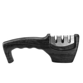 Diamond Tungsten Stone Knife Sharpener (Option: Charcoal black 1)