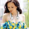 Portable Neck Hanging Fan Hands-free Cooling Personal Fan with 3 Speeds 360ºAir Flow Adjustable Neck Width for Home Office Travel Dormitory