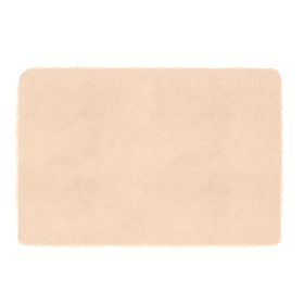 Fluffy Bedroom Rug 4’ x 2.6’ Anti-Skid Shaggy Area Rug Decorative Floor Carpet Mat for Nursery Bedroom Living Room (Option: Beige)