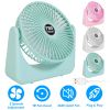 6.5in Desk Fan USB Powered 2 Speeds Table Cooling Fan Tilt Quiet Desktop Fan for Bedroom Office
