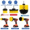 3Pcs/Set Drill Brush Power Scrubber Cleaning Brush for Car Carpet Wall Tile Tub Cleaner Combo