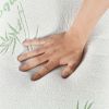 2Pcs Bamboo Memory Foam Pillow Hypoallergenic Bed Pillow For Head Neck Rest Sleeping Shredded Pillow Washable Cover Queen Size Pillow