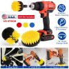 3Pcs/Set Drill Brush Power Scrubber Cleaning Brush for Car Carpet Wall Tile Tub Cleaner Combo