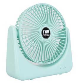 6.5in Desk Fan USB Powered 2 Speeds Table Cooling Fan Tilt Quiet Desktop Fan for Bedroom Office (Option: LightGreen_2Gear)