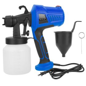 700W Electric Paint Sprayer Handheld HVLP Spray Painter Painting Spray Gun For Fences Brick Walls w/ 3 Spray Patterns 800ML Detachable Cup (Option: Blue)