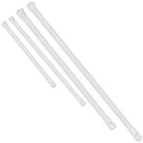 Tension Curtain Rod Spring Load Adjustable Curtain Pole Heavy-Duty Steel 4 Sizes for Bathroom Wardrobe Kitchen Balcony (Option: 150cm)